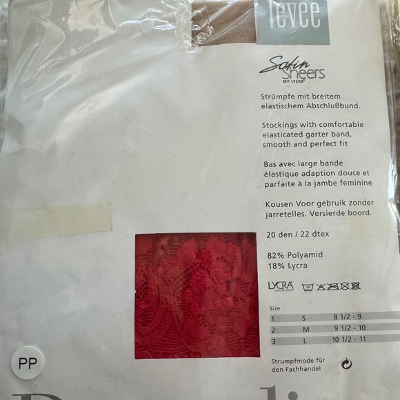 1 LOT of 4 pairs of stockings, Levee, Ergee, and Hudson, multiple colors - Picture 4 of 6